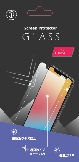 TIVAN Glass Screen Protector Compatible for iPhone 11/11 Pro/XR, 6.1 Inch 3 Pack Tempered Glass
